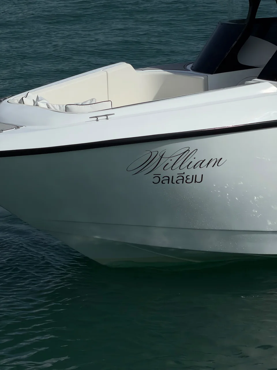 Sir William, Boat name on the hull