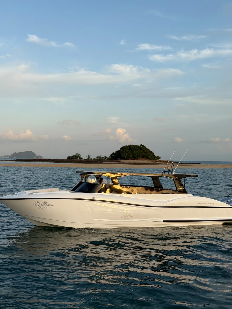 Sir William, Full boat viewed from the side